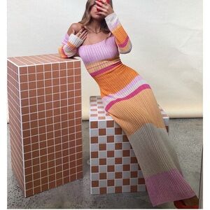 Pepper Mayo Knit Maxi Dress